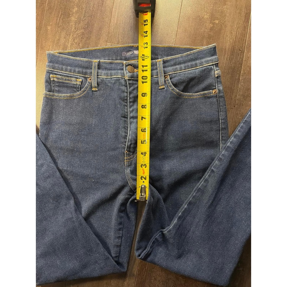 Lucky Brand Uni Fit Jeans Womens 4 (30-32) R Blue Dark Wash High Rise Skinny‎ - Picture 4 of 6
